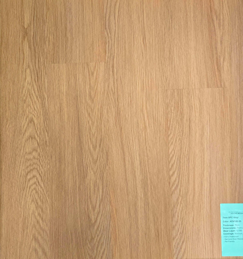 $2.19/sqft 7mm SPC Luxury Vinyl Plank w/pad - ADV120-55