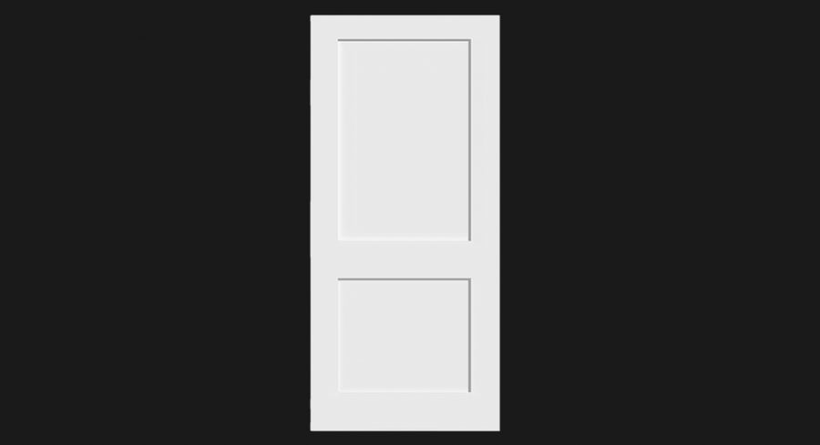 2 Panel Smooth hollow door-NAF-Advanced Flooring- Waterloo-shop now