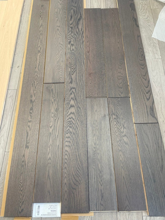 Charcoal Open Box - Vidar American Oak 7" x 3/4" Engineered Hardwood T&G