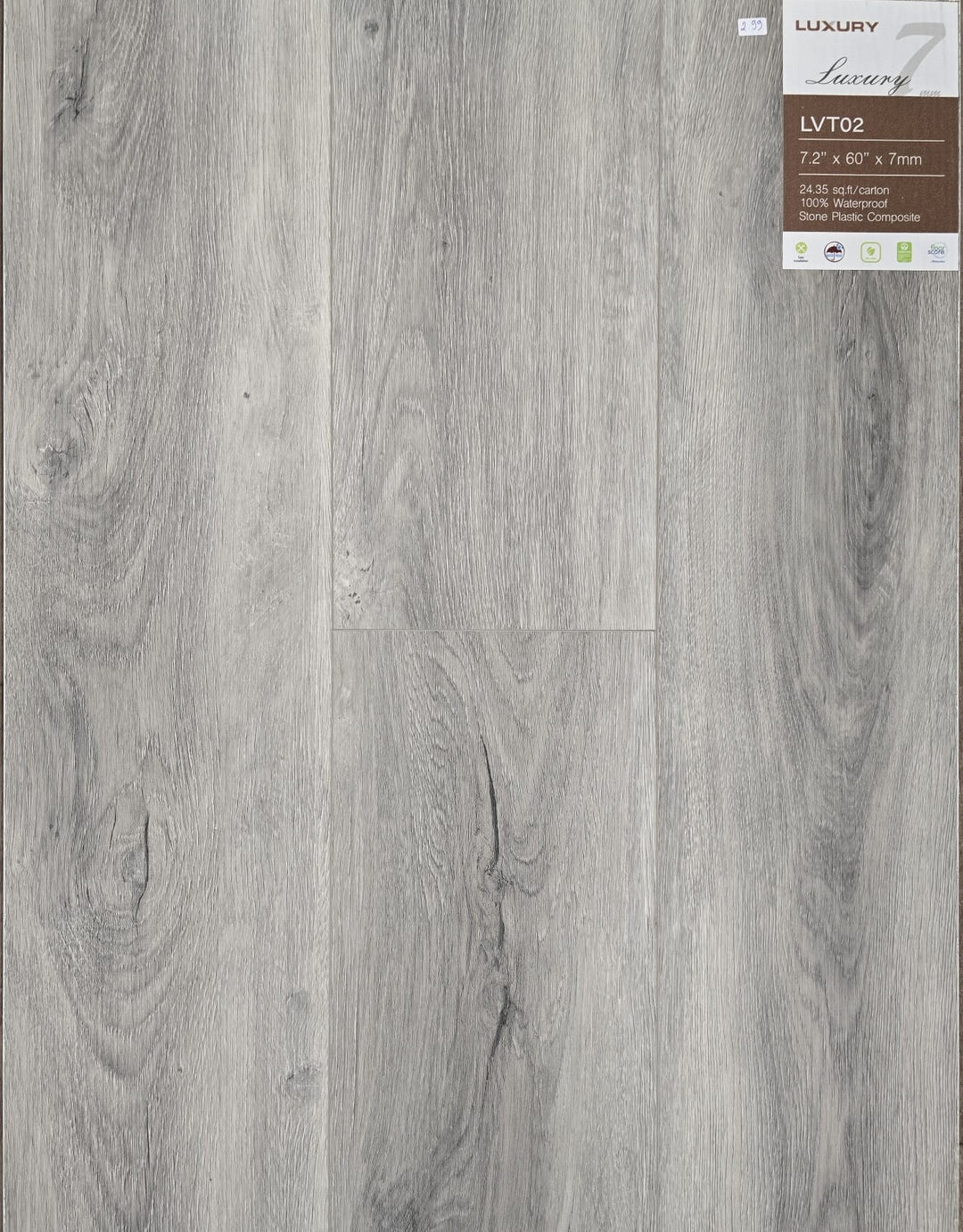 LVT02 - Luxury Series 7mm SPC Vinyl Plank