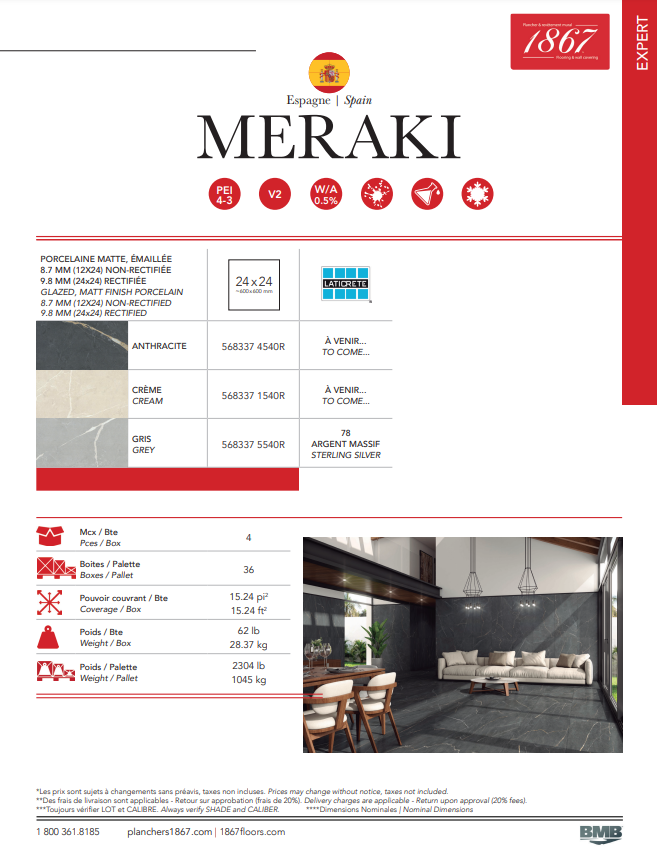 1867 Tile -Meraki Collection