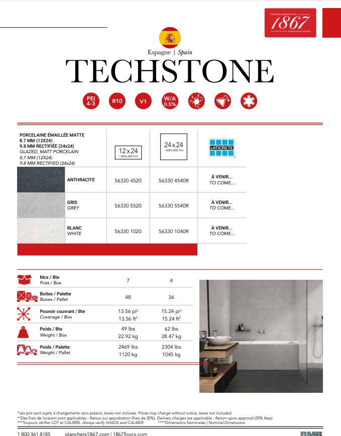 1867 Tile -Techstone  Collection