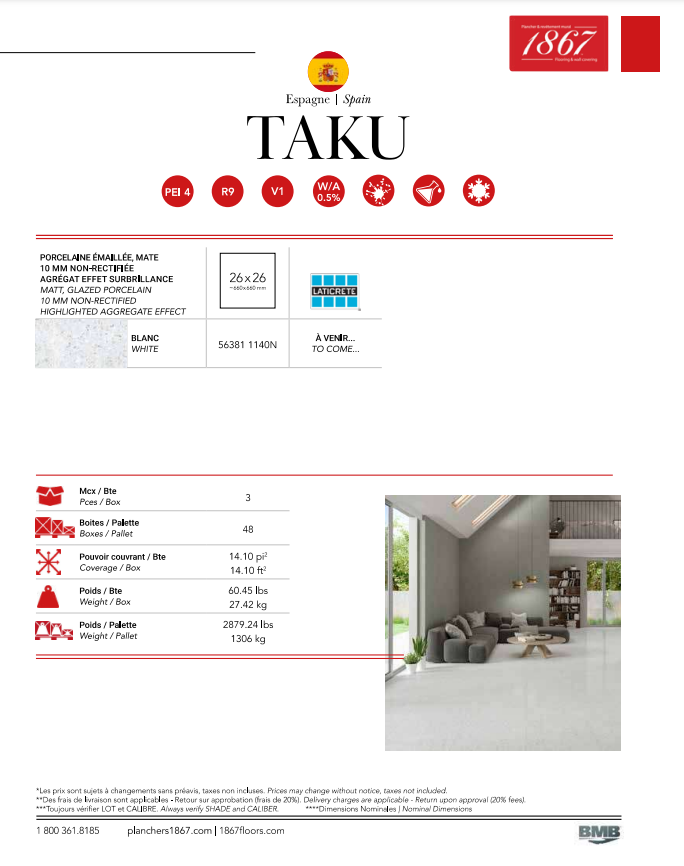 1867 Tile - Taku Collection