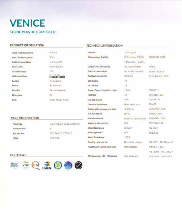 66D-Qatar - Home's Pro Vinyl 6.5mm Venice Series