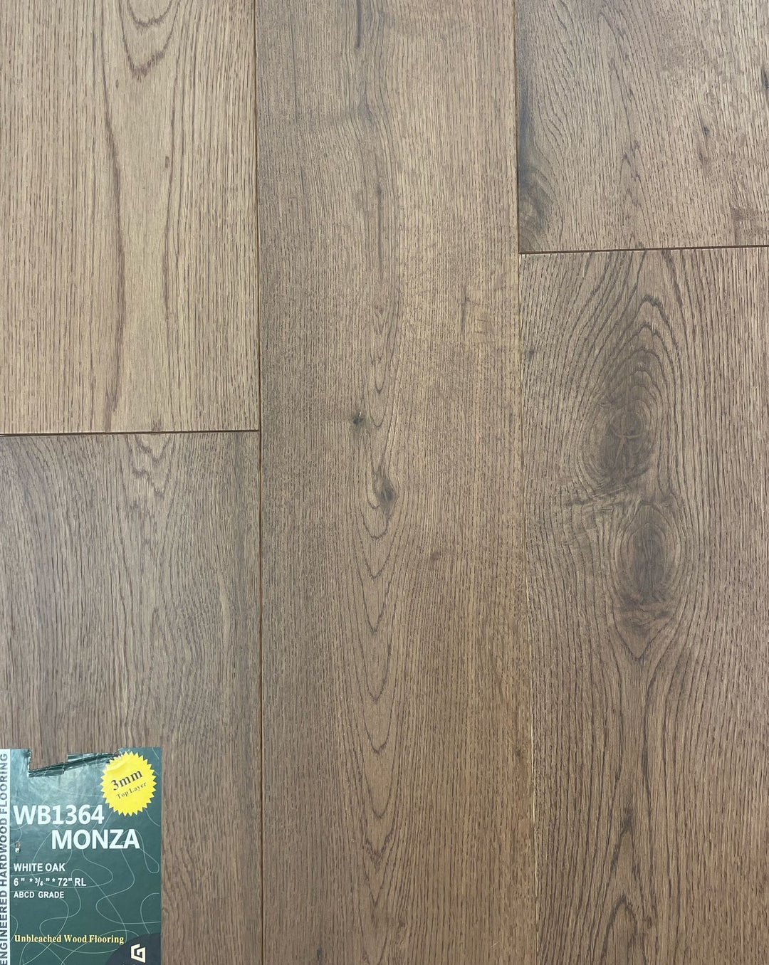 MONZA WB1364- Green Touch Engineered White Oak 6"x 3/4"