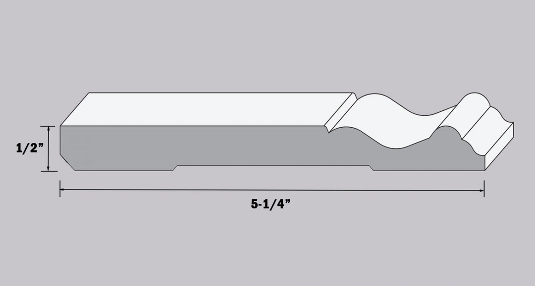 Baseboards 5" and 7" Colonial - NAF