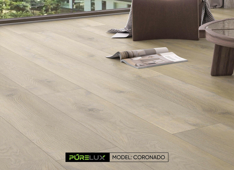 CORONADO - PURELUX Imperlux series 9"x7mm SPC Vinyl Plank w/ Cork underlay - ADVANCED FLOORING