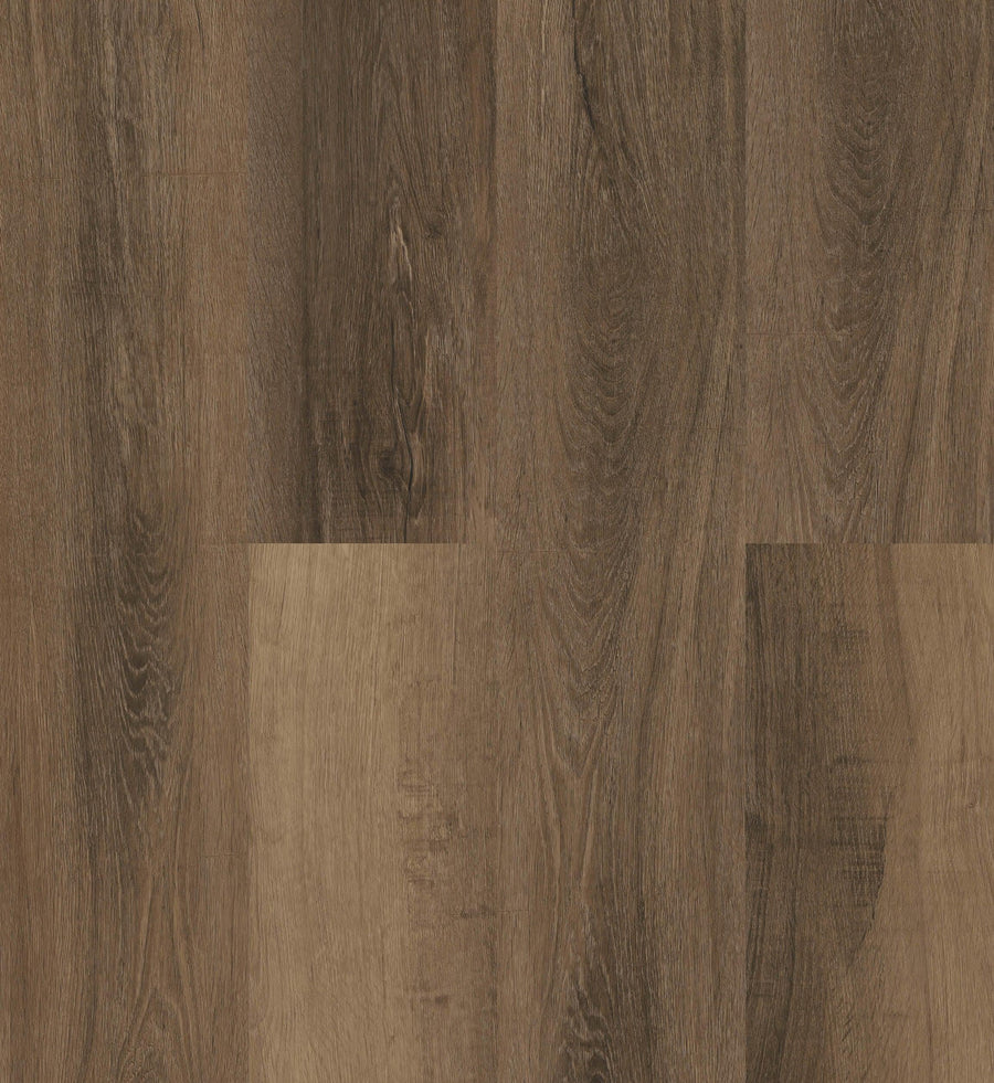 Close-up showing the texture and color of Cosmopolitan Purelux vinyl plank flooring.