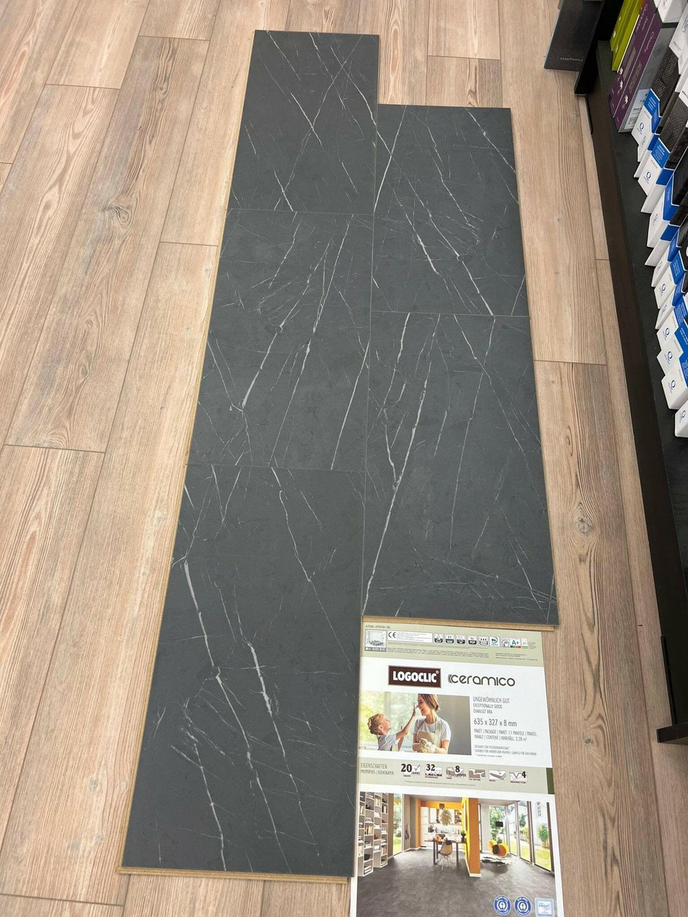 $0.69/sq.ft Ceramico Laminate Tile 8mm - ADVANCED FLOORING