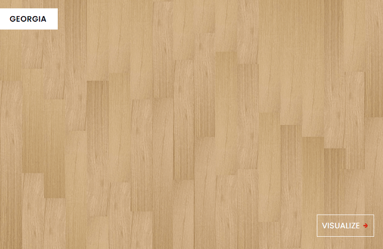 Close-up showing the texture and color of Georgia NAF engineered hardwood flooring.