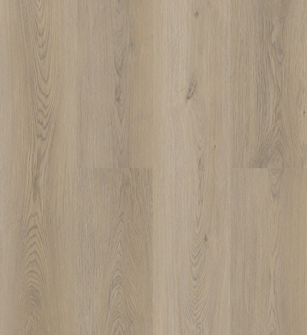 Close-up showing the texture and color of Lajolla Purelux vinyl plank flooring with cork underlay.