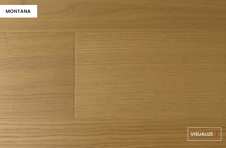 Close-up showing the texture and color of Montana NAF oak engineered hardwood flooring.