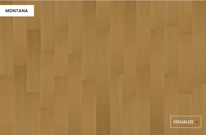 Close-up showing the texture and color of Montana NAF oak engineered hardwood flooring.