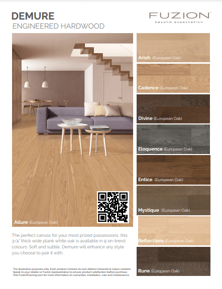 Ariah - Fuzion European Oak 6-1/2" x 3/4" Engineered Hardwood T&G - ADVANCED FLOORING