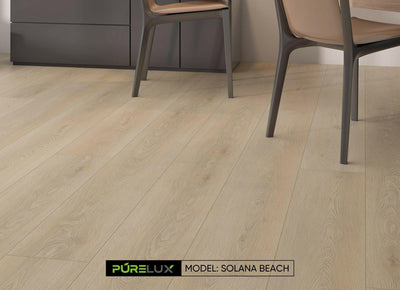 SOLANA BEACH - PURELUX Imperlux series 9"x7mm SPC Vinyl Plank w/ Cork underlay - ADVANCED FLOORING