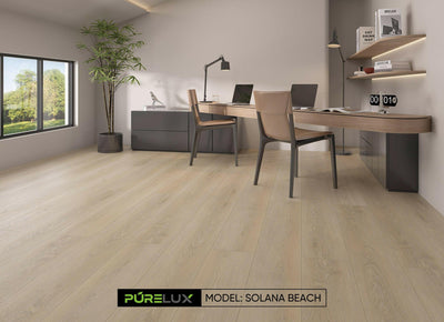 SOLANA BEACH - PURELUX Imperlux series 9"x7mm SPC Vinyl Plank w/ Cork underlay - ADVANCED FLOORING