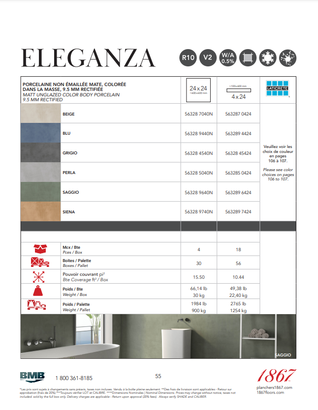 1867 Tile - Eleganza Collection