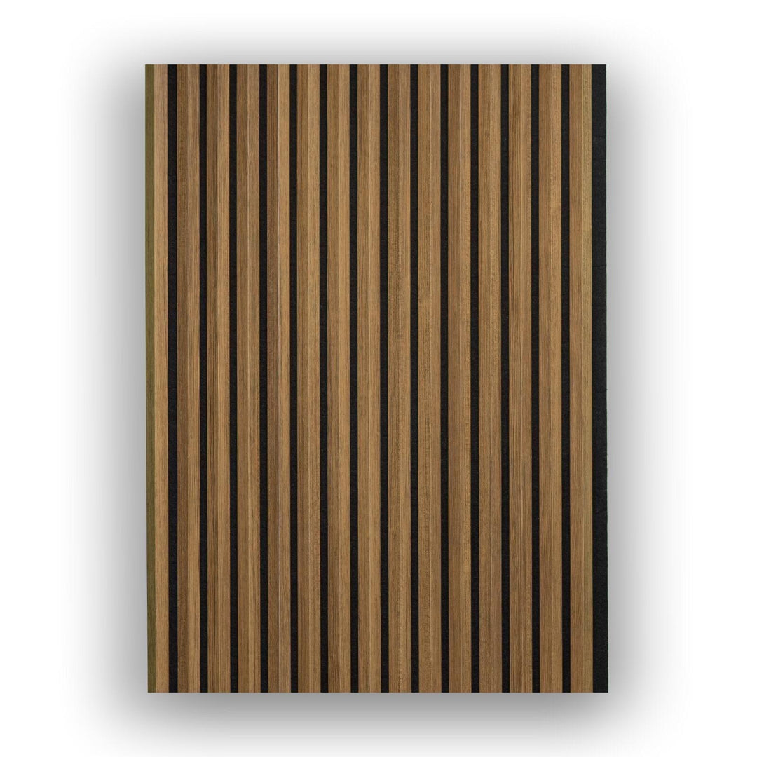 Teak - Woodland Fluted MDF Acoustic Wall Panel - ADVANCED FLOORING