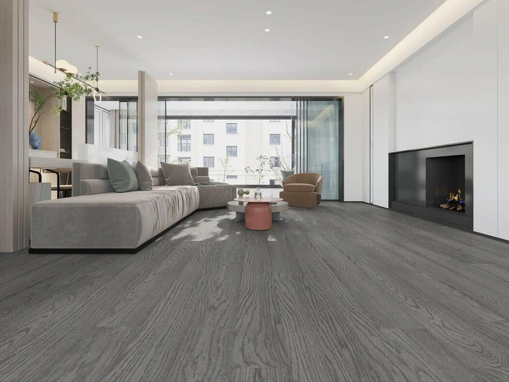 $3.79/sq.ft Silver Stone - Vidar American Oak 8" x 3/4" Engineered Hardwood T&G - advancedflooring