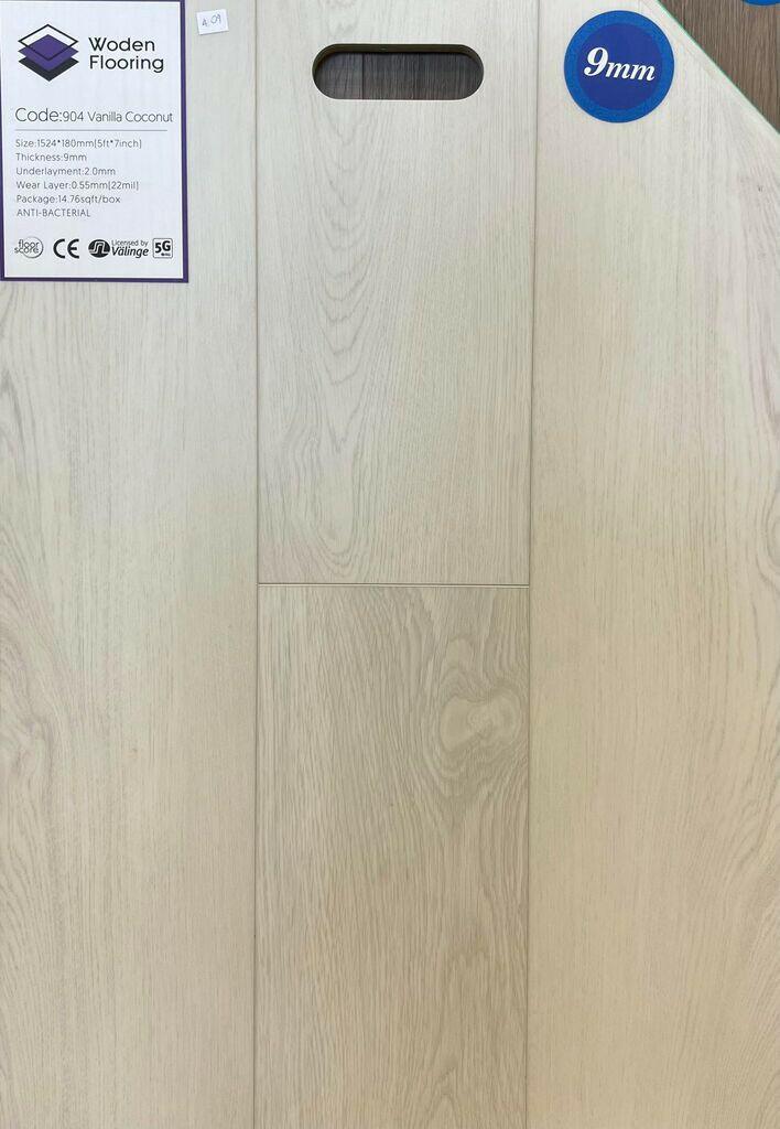 904 Vanilla Coconut - Woden Flooring SPC Vinyl 9mm Collection - advancedflooring