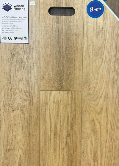 906 Boundless Sand - Woden Flooring SPC Vinyl 9mm Collection - advancedflooring