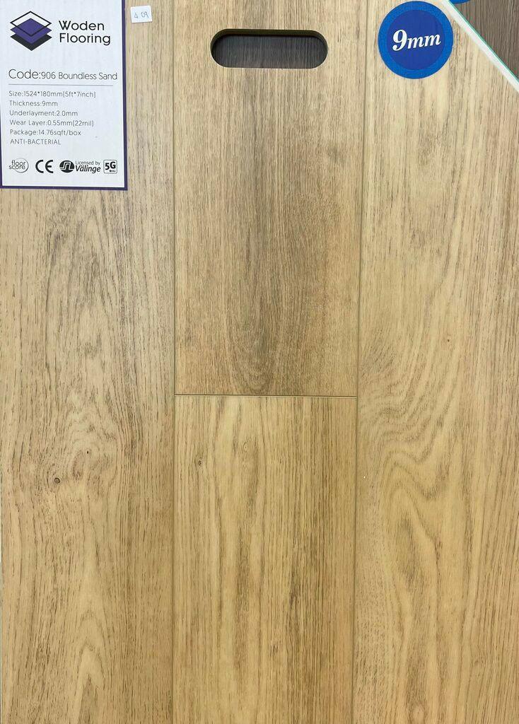 906 Boundless Sand - Woden Flooring SPC Vinyl 9mm Collection - advancedflooring