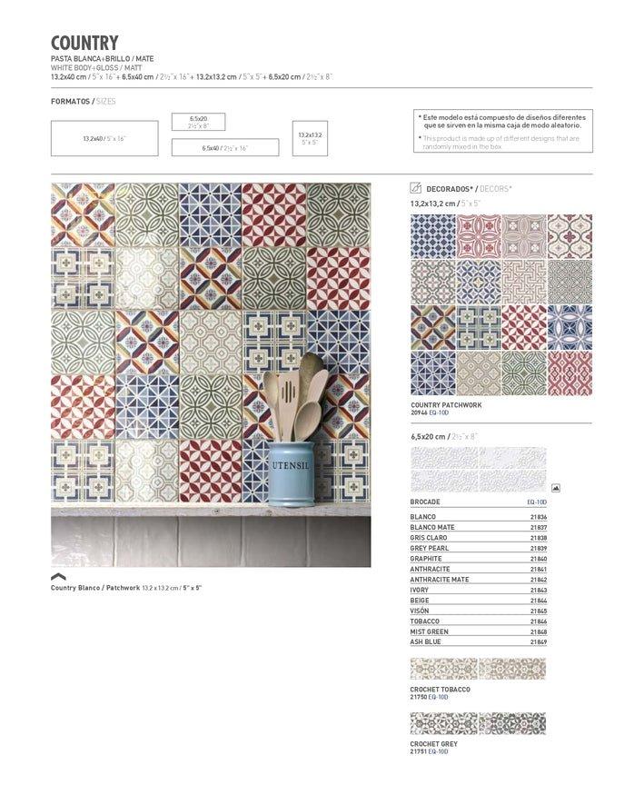 Centura Backsplash Tile - Country Collection - advancedflooring