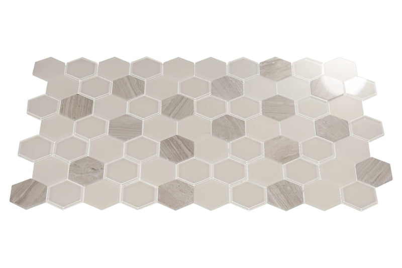 Ceratec Backsplash Tile - Exagon Collection - advancedflooring