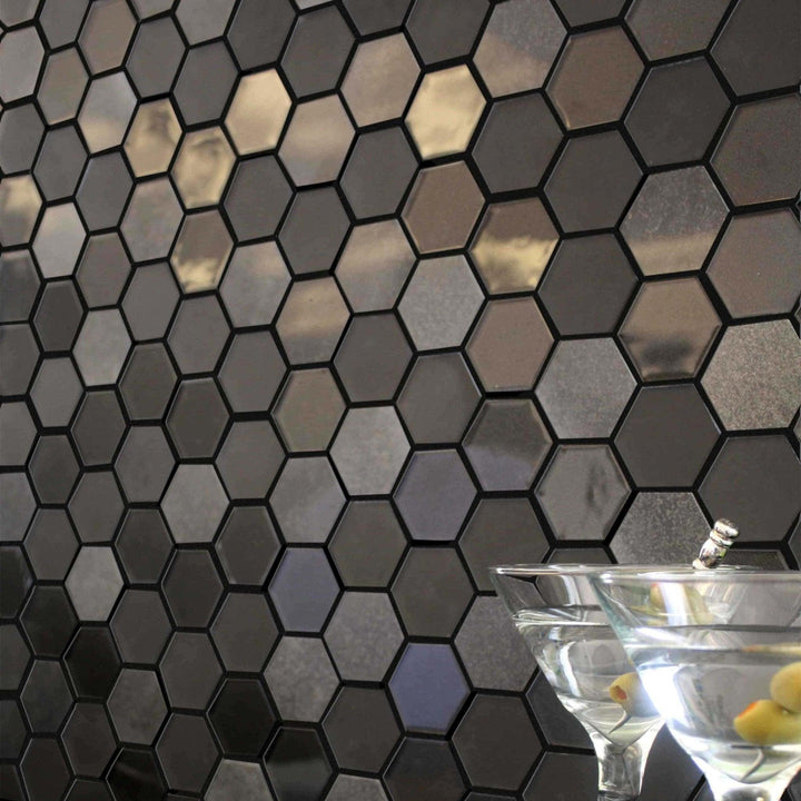 Ceratec Backsplash Tile - Exagon Collection - advancedflooring