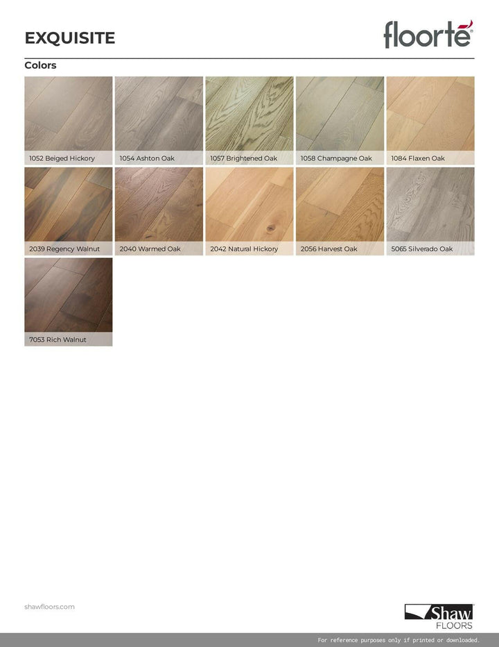 CHAMPAGNE OAK 1058 - SHAW WATERPROOF ENGINEERED HARDWOOD EXQUISITE FH820 - advancedflooring