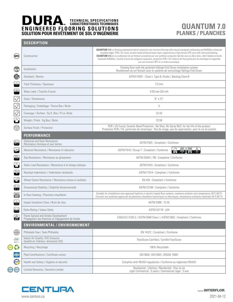 Coast - Centura Vinyl 7mm Quantum 7.0 - ADVANCED FLOORING