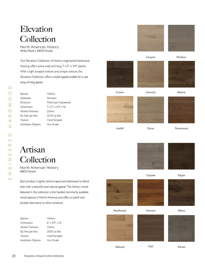 Dune - GRANDEUR Elevation Collection Engineered Harwood ¾" - ADVANCED FLOORING