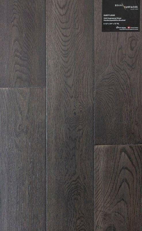 Dusty Lead - BRAND SURFACES Engineered Hardwood Oak (T&G) 6 1/2" - ADVANCED FLOORING