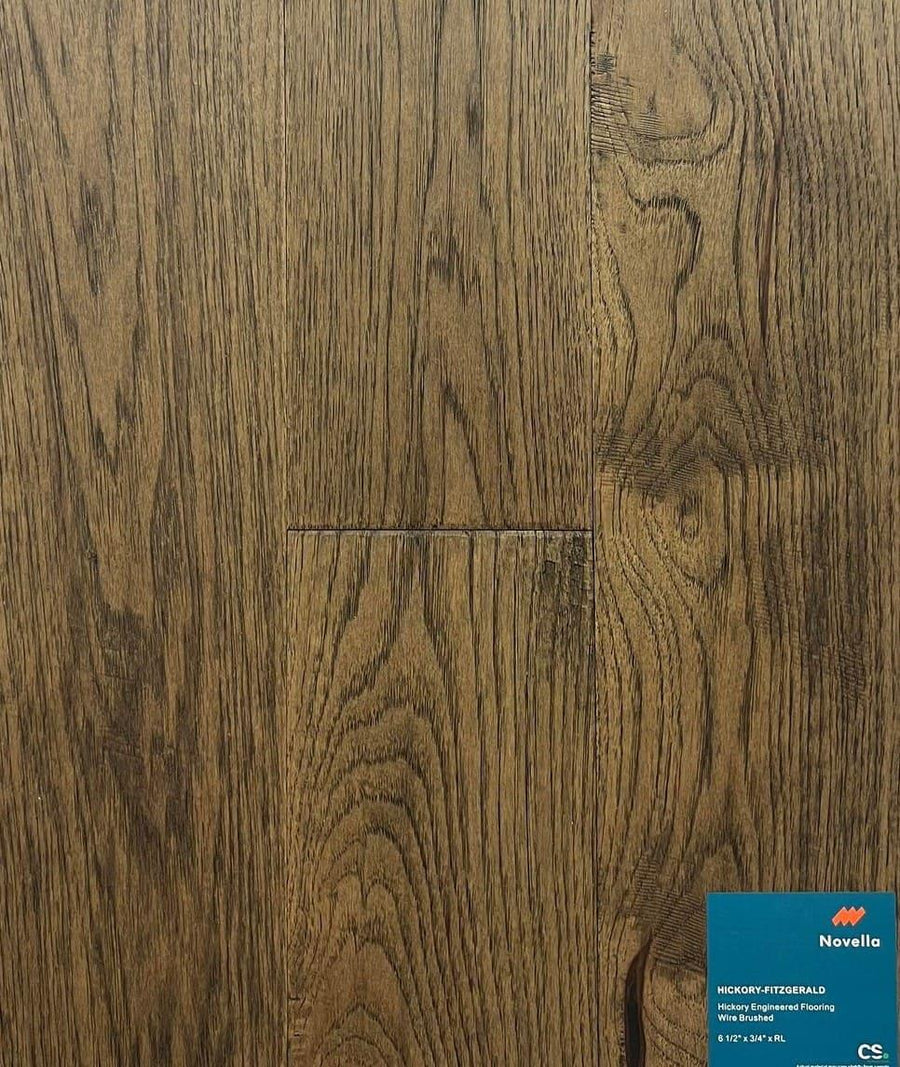 Fitzgerald - NOVELLA 6 1/2" HICKORY ENGINEERED HARDWOOD - advancedflooring