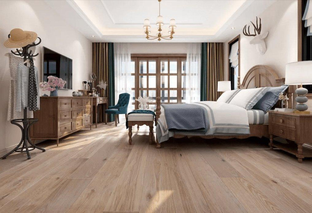 Geraldine - ORIGINS Engineered Oak 7 1/2'' (Light Handscraped & Wire brushed) - advancedflooring