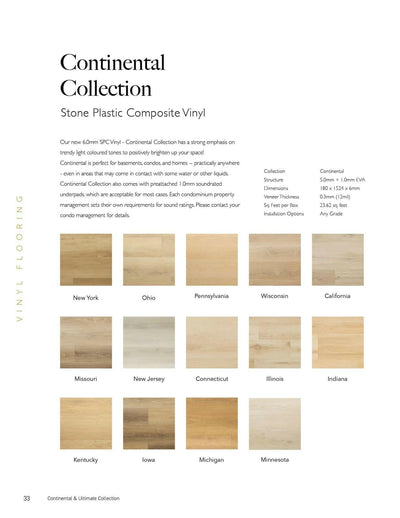 Illinois - Grandeur 6mm SPC Vinyl Continental Collection - advancedflooring