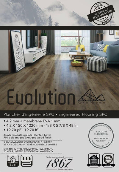 Khoala 5780810 - 1867 Vinyl 5.2mm Evolution Magma Series - advancedflooring