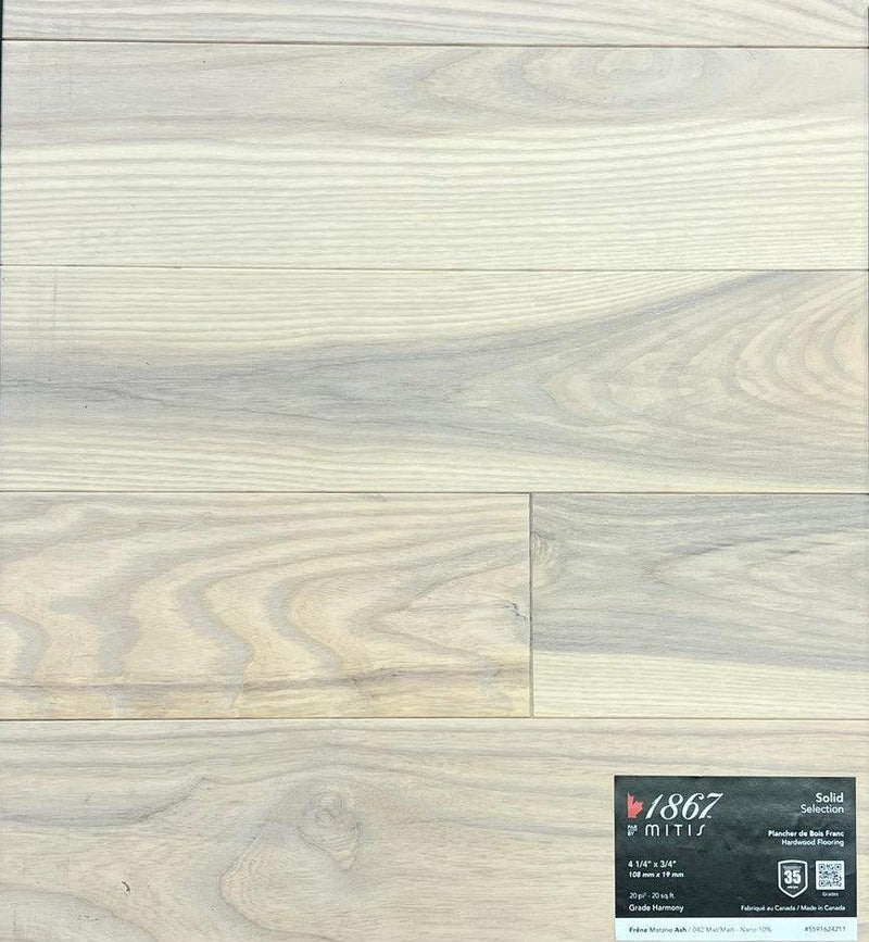 Frene Matane Ash 5591624211 - 1867 Solid Hardwood 4 1/4" x 3/4" - advancedflooring