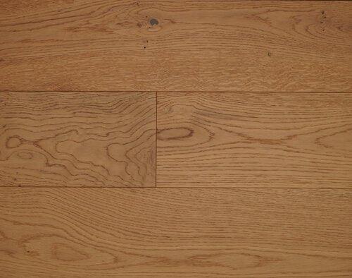 Close-up showing the texture and color of Milan NAF oak engineered hardwood flooring.