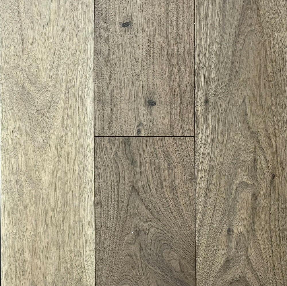 Naked Walnut - Vidar T&G American Black Walnut 9" x 3/4" Wire Brushed Engineered Hardwood - advancedflooring