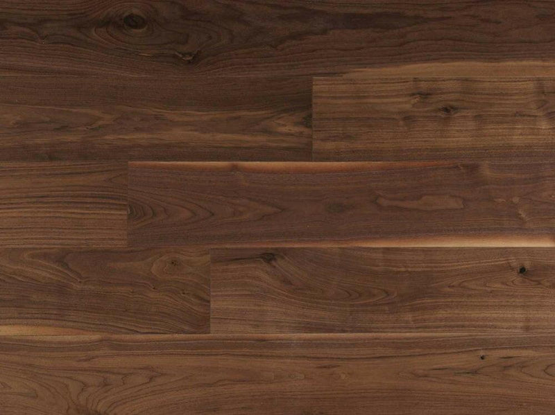 Natural - Vidar T&G American Black Walnut 11 2/3" x 3/4" Smooth Engineered Hardwood - advancedflooring