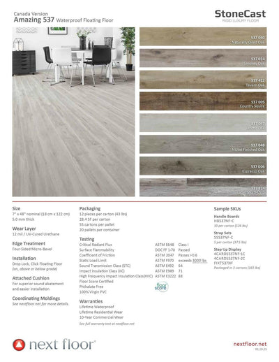 Nickel Finished Oak 537 048 - Nextfloor StoneCast 5mm Amazing 537 - advancedflooring