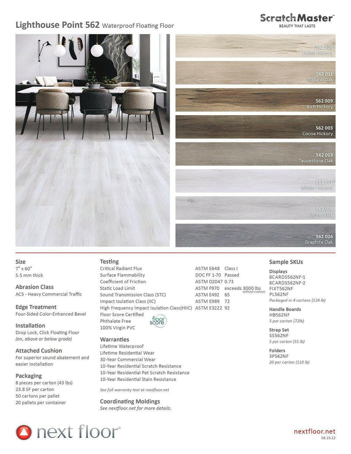 Oyster Oak 562 016 - Nextfloor 5.5mm Lighthouse Point 562 - advancedflooring