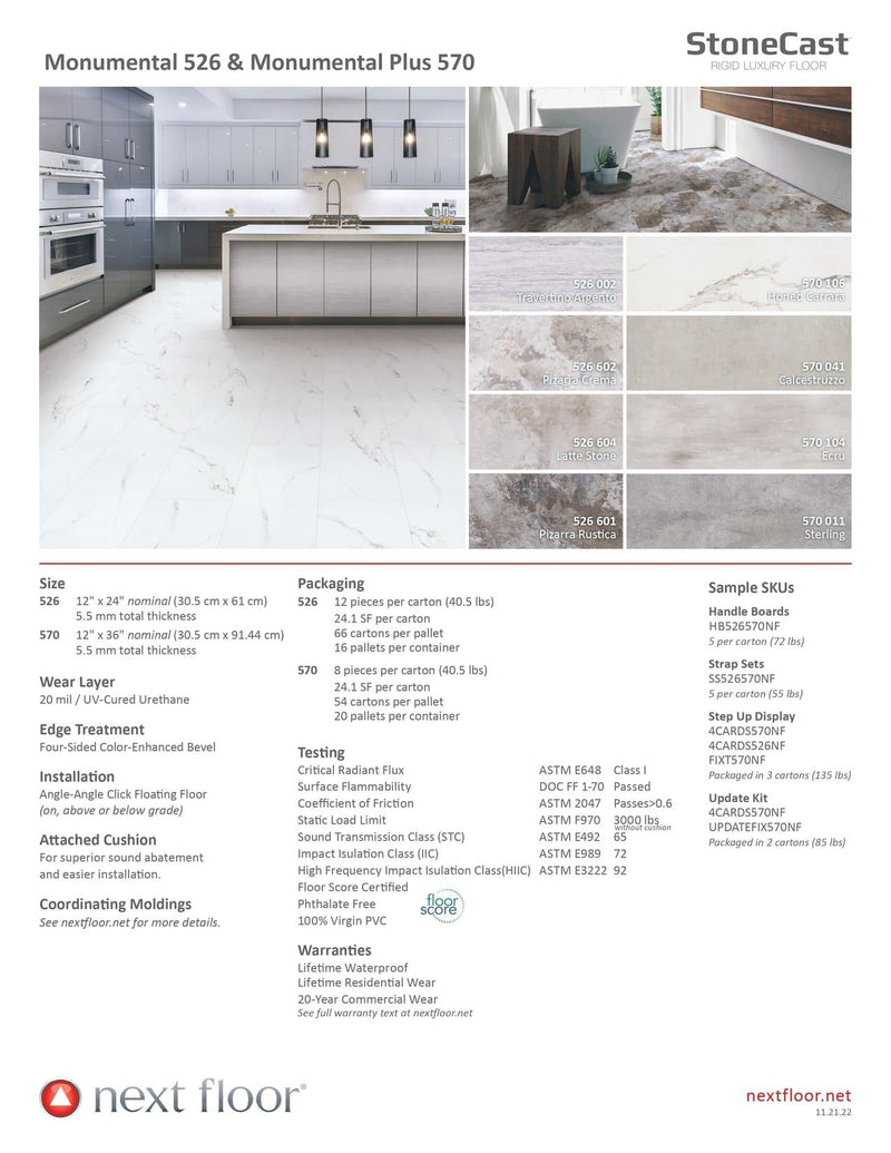 Pizarra rustica 526 601 - Nextfloor Vinyl Tiles 5mm StoneCast Monumental 526 - advancedflooring