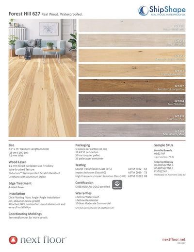 Polo Club Oak 627 004 - Nextfloor Hardwood 7.5mm Forest Hill 627 - advancedflooring