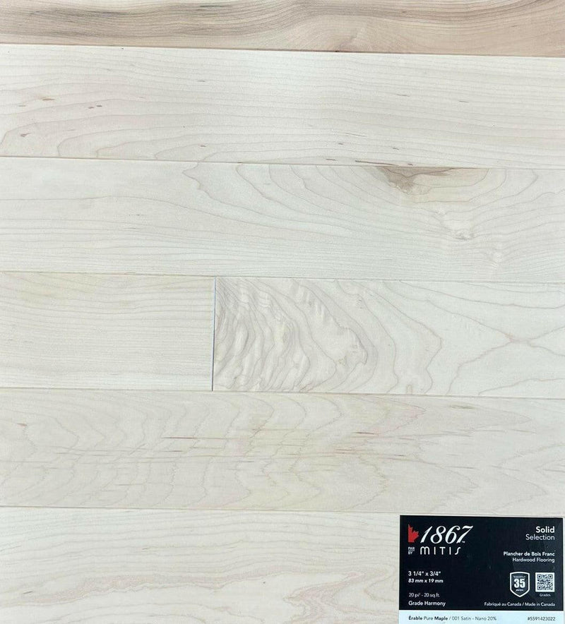 Erable Pure Maple 5591423022 - 1867 Solid Hardwood 4 1/4" x 3/4" - advancedflooring