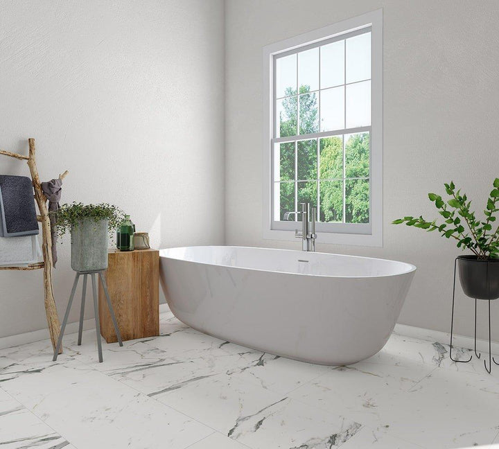 Reposado Carrara - SONO Vinyl Tiles 5.5mm ECLIPSE STONE - advancedflooring