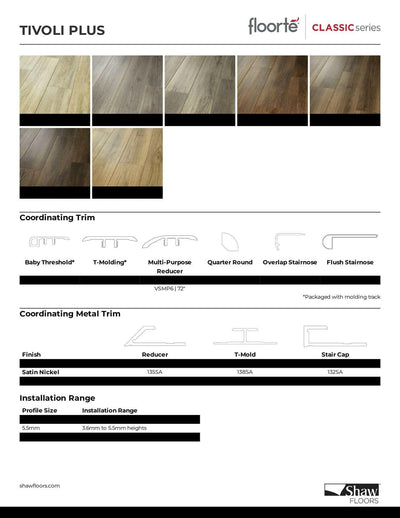 SABBIA - Shaw Vinyl 8mm TIVOLI PLUS 0845V - advancedflooring