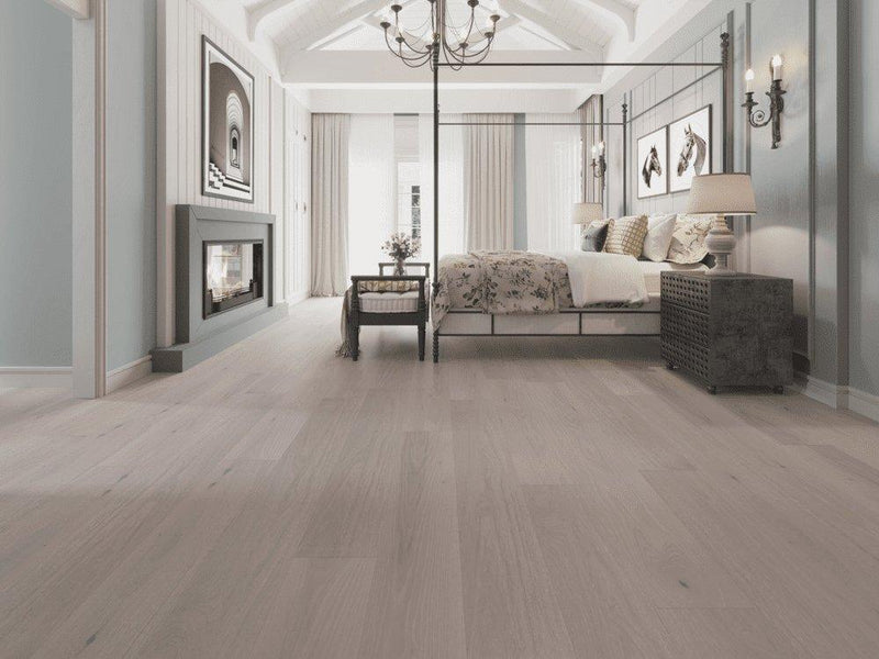 Seashell - Vidar T&G American Hickory 7" x 3/4" Engineered Hardwood - advancedflooring