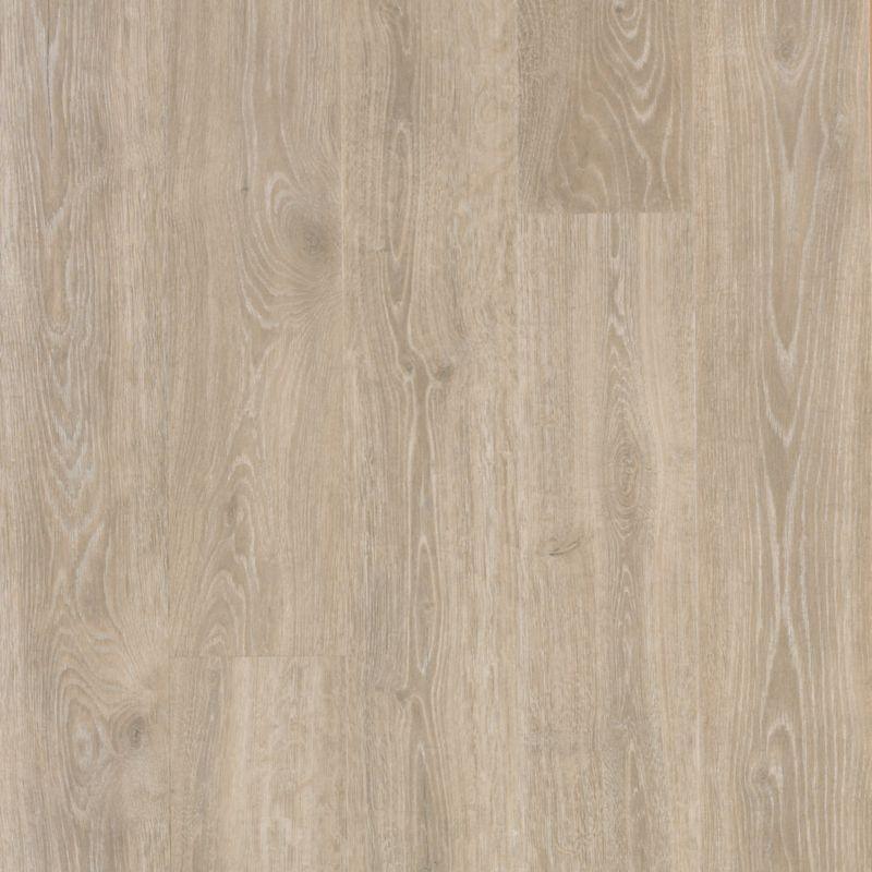 close up of Soft Chamois Oak Mohawk RevWood Plus Antique Craft waterproof laminate sold by Advanced Flooring